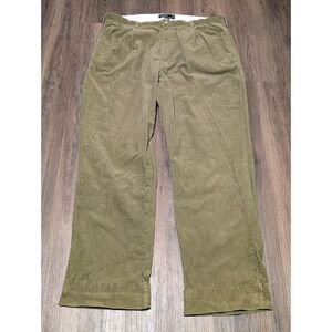 Polo Ralph Lauren Hammond Corduroy Pants Olive Green Pleated Cotton 40x30